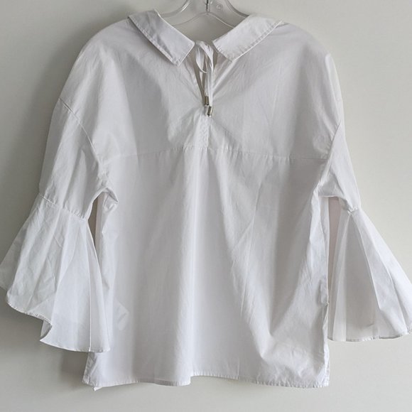 Cache Cache Button Down Blouse with side ties - Picture 2 of 8